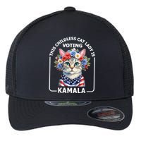 This Childless Cat Lady Ladies Is Voting Kamala Election 24 Flexfit Unipanel Trucker Cap