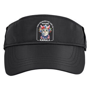 This Childless Cat Lady Ladies Is Voting Kamala Election 24 Adult Drive Performance Visor