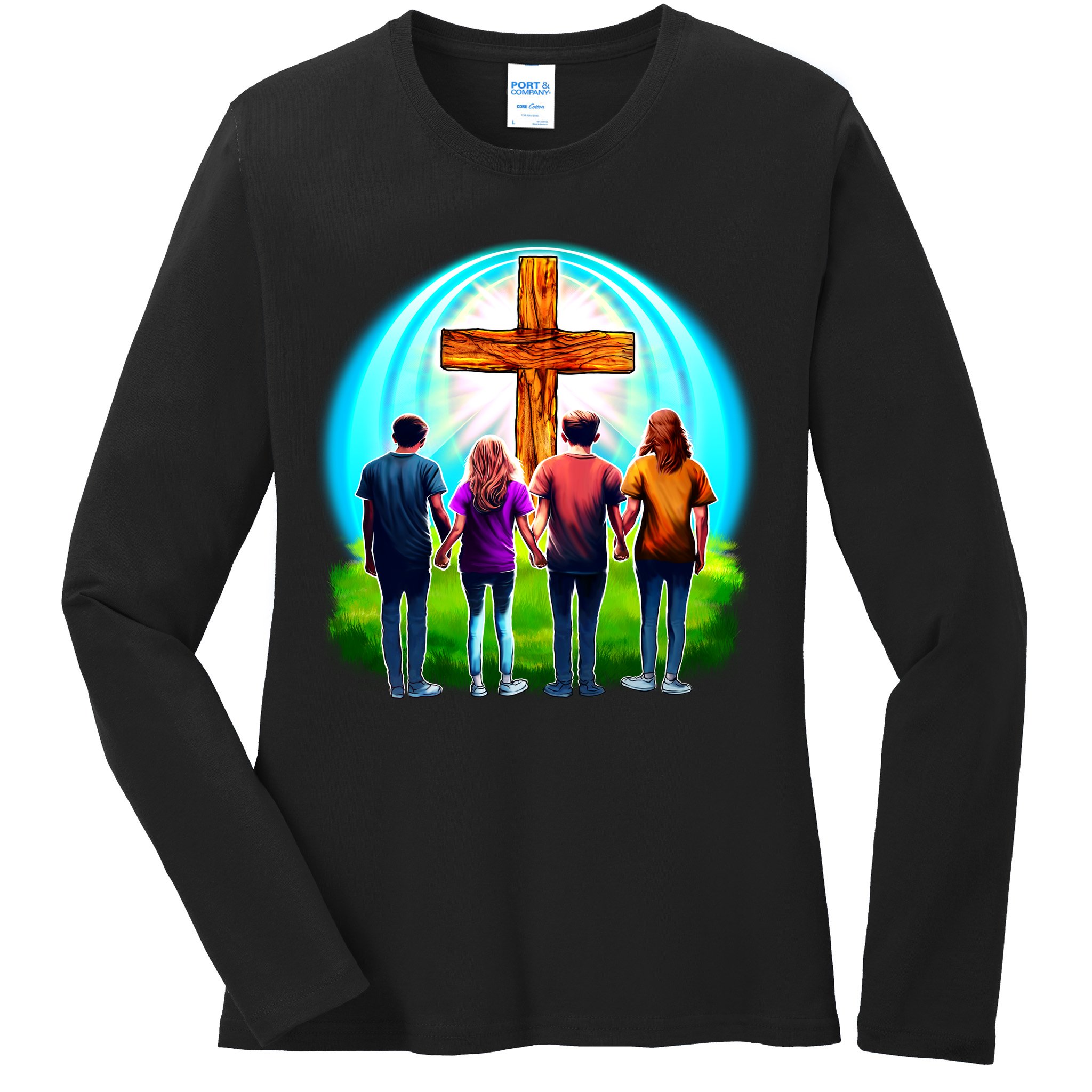 Teens Christian Catholic Retreat Ladies Long Sleeve Shirt