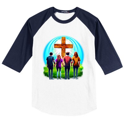 Teens Christian Catholic Retreat Baseball Sleeve Shirt