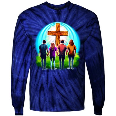 Teens Christian Catholic Retreat Tie-Dye Long Sleeve Shirt