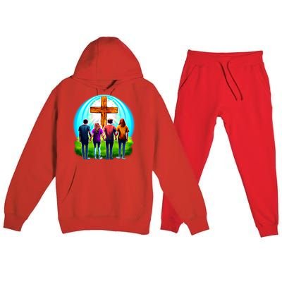 Teens Christian Catholic Retreat Premium Hooded Sweatsuit Set