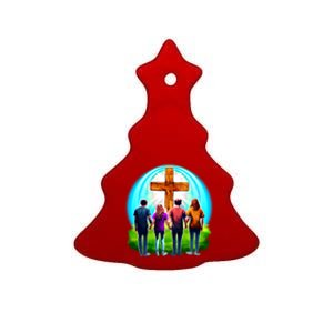 Teens Christian Catholic Retreat Ceramic Tree Ornament