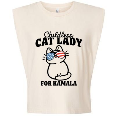 This Childless Cat Lady Is Voting Kamala Garment-Dyed Women's Muscle Tee