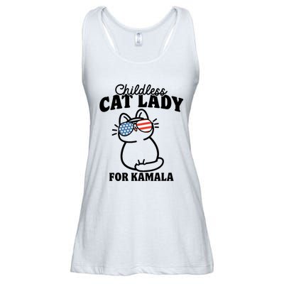 This Childless Cat Lady Is Voting Kamala Ladies Essential Flowy Tank