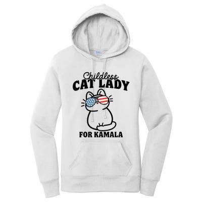 This Childless Cat Lady Is Voting Kamala Women's Pullover Hoodie