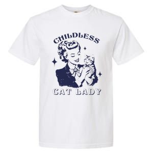 This Childless Cat Lady Ladies Is Voting Retro 2024 Usa Garment-Dyed Heavyweight T-Shirt