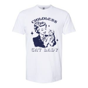 This Childless Cat Lady Ladies Is Voting Retro 2024 Usa Softstyle CVC T-Shirt