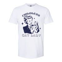 This Childless Cat Lady Ladies Is Voting Retro 2024 Usa Softstyle CVC T-Shirt