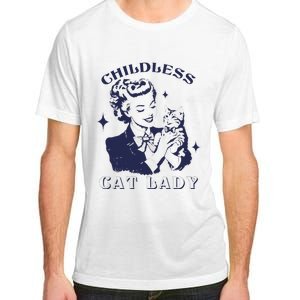 This Childless Cat Lady Ladies Is Voting Retro 2024 Usa Adult ChromaSoft Performance T-Shirt