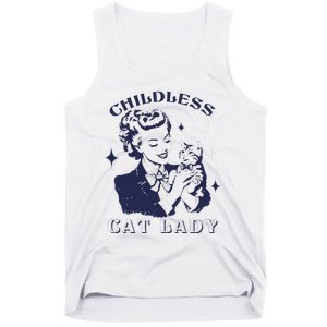 This Childless Cat Lady Ladies Is Voting Retro 2024 Usa Tank Top