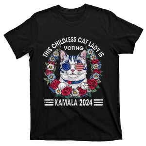 This Childless Cat Lady Is Voting Kamala Harris 2024 T-Shirt