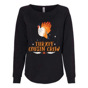 Turkey Cousin Crew Thanksgiving Family Member Cousins Funny Gift Womens California Wash Sweatshirt