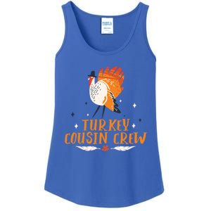 Turkey Cousin Crew Thanksgiving Family Member Cousins Funny Gift Ladies Essential Tank