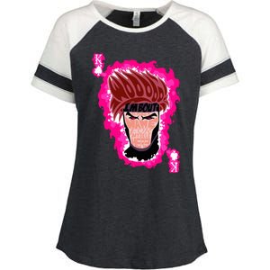 The Cajun Card King Enza Ladies Jersey Colorblock Tee