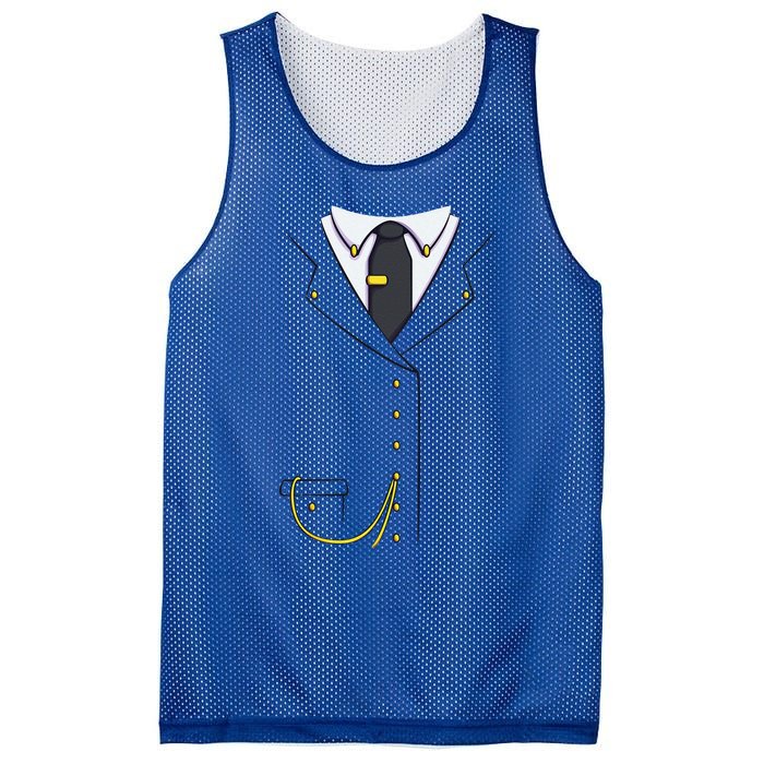 Train Conductor Costume For Halloween Cosplay Mesh Reversible Basketball Jersey Tank