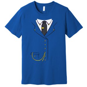 Train Conductor Costume For Halloween Cosplay Premium T-Shirt