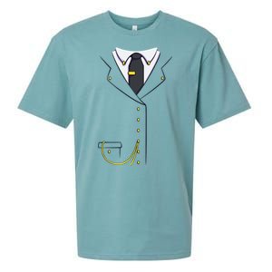 Train Conductor Costume For Halloween Cosplay Sueded Cloud Jersey T-Shirt