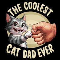 The Coolest Cat Dad Ever FatherS Day Cooling Performance Crew T-Shirt