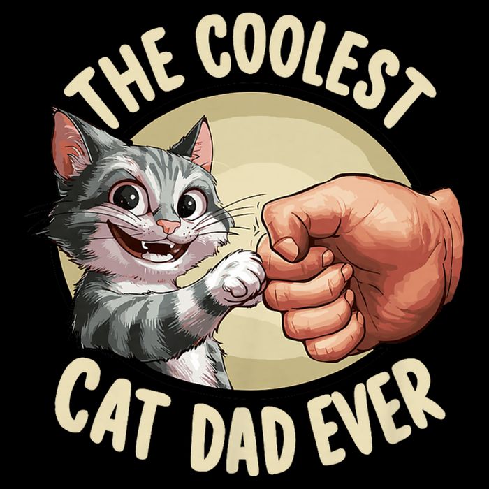 The Coolest Cat Dad Ever FatherS Day Cooling Performance Crew T-Shirt