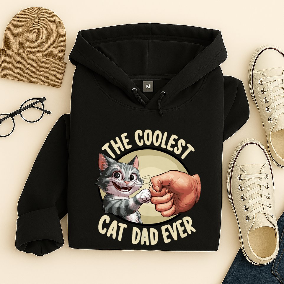 The Coolest Cat Dad Ever FatherS Day Hoodie
