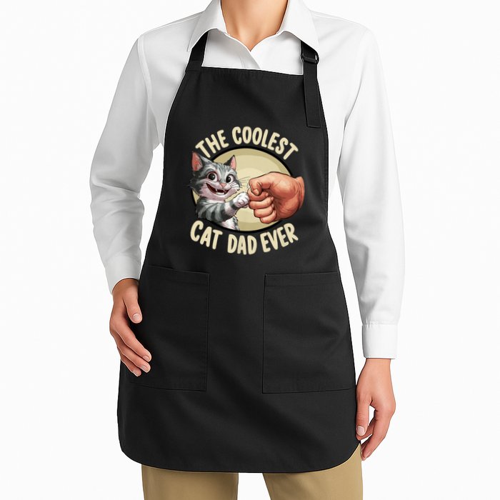 The Coolest Cat Dad Ever FatherS Day Apron
