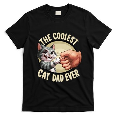 The Coolest Cat Dad Ever FatherS Day T-Shirt