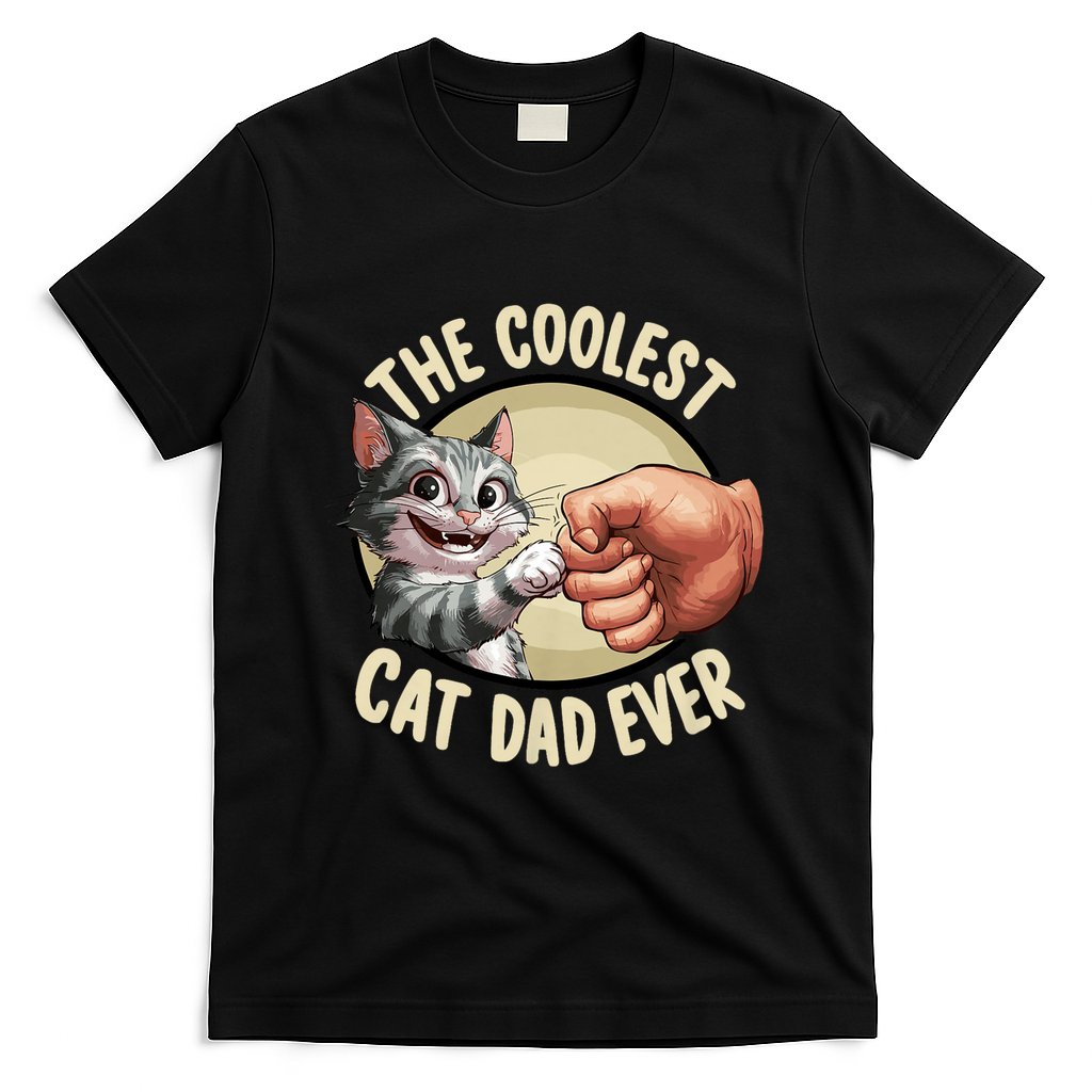 The Coolest Cat Dad Ever FatherS Day T-Shirt
