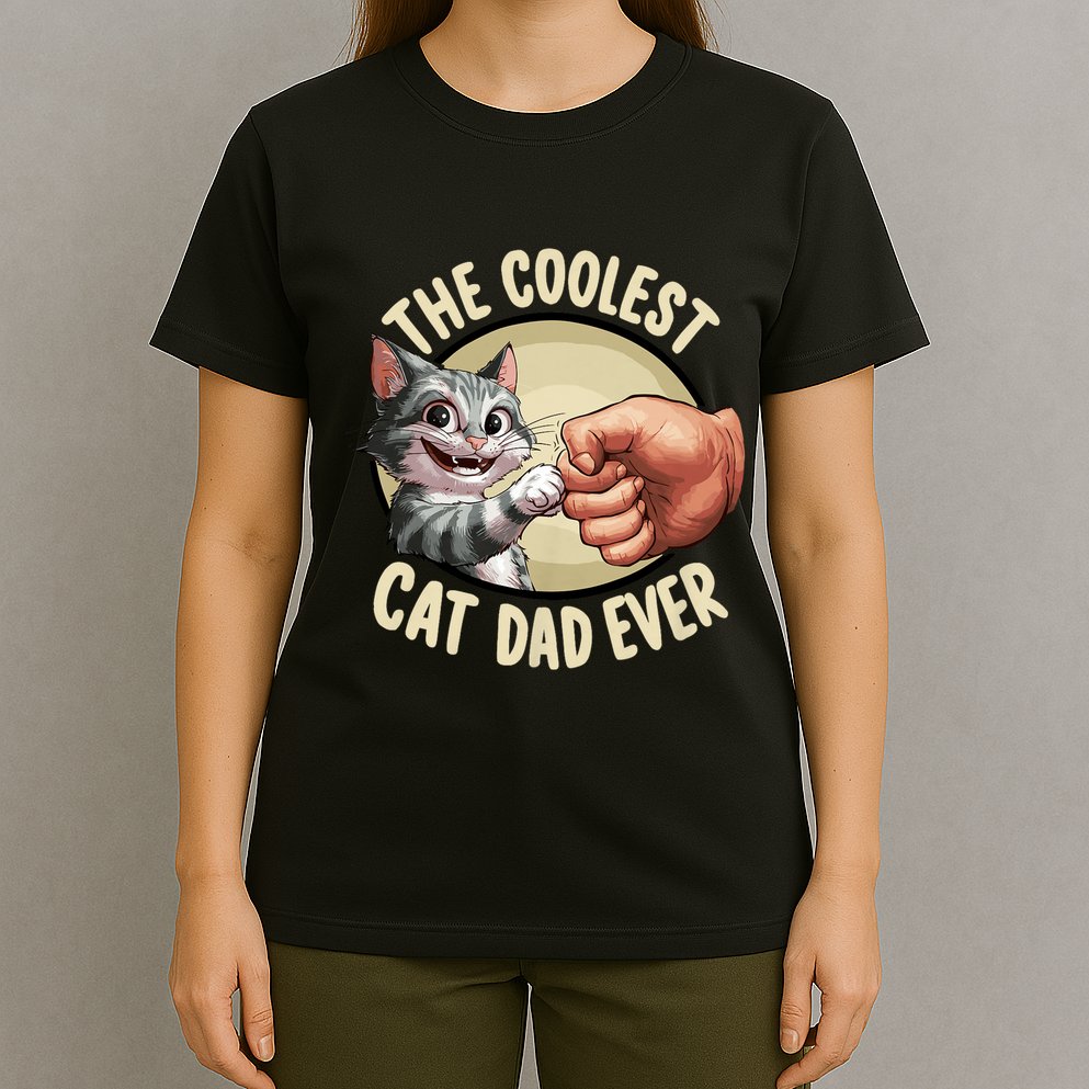 The Coolest Cat Dad Ever FatherS Day T-Shirt