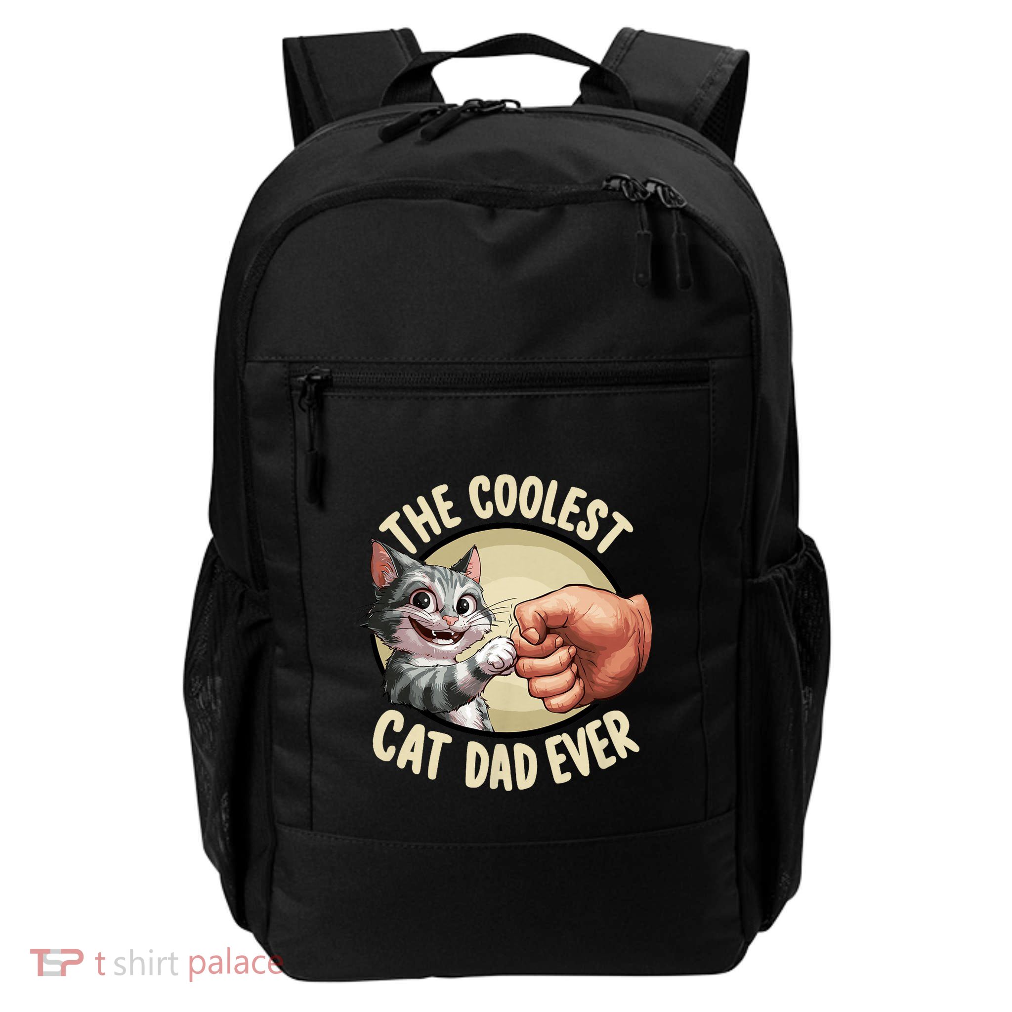 The Coolest Cat Dad Ever FatherS Day Daily Commute Backpack