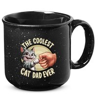 The Coolest Cat Dad Ever FatherS Day 15oz Campfire Ceramic Mug