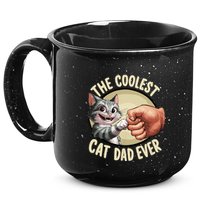 The Coolest Cat Dad Ever FatherS Day 15oz Campfire Ceramic Mug