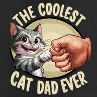The Coolest Cat Dad Ever FatherS Day 15oz Campfire Ceramic Mug