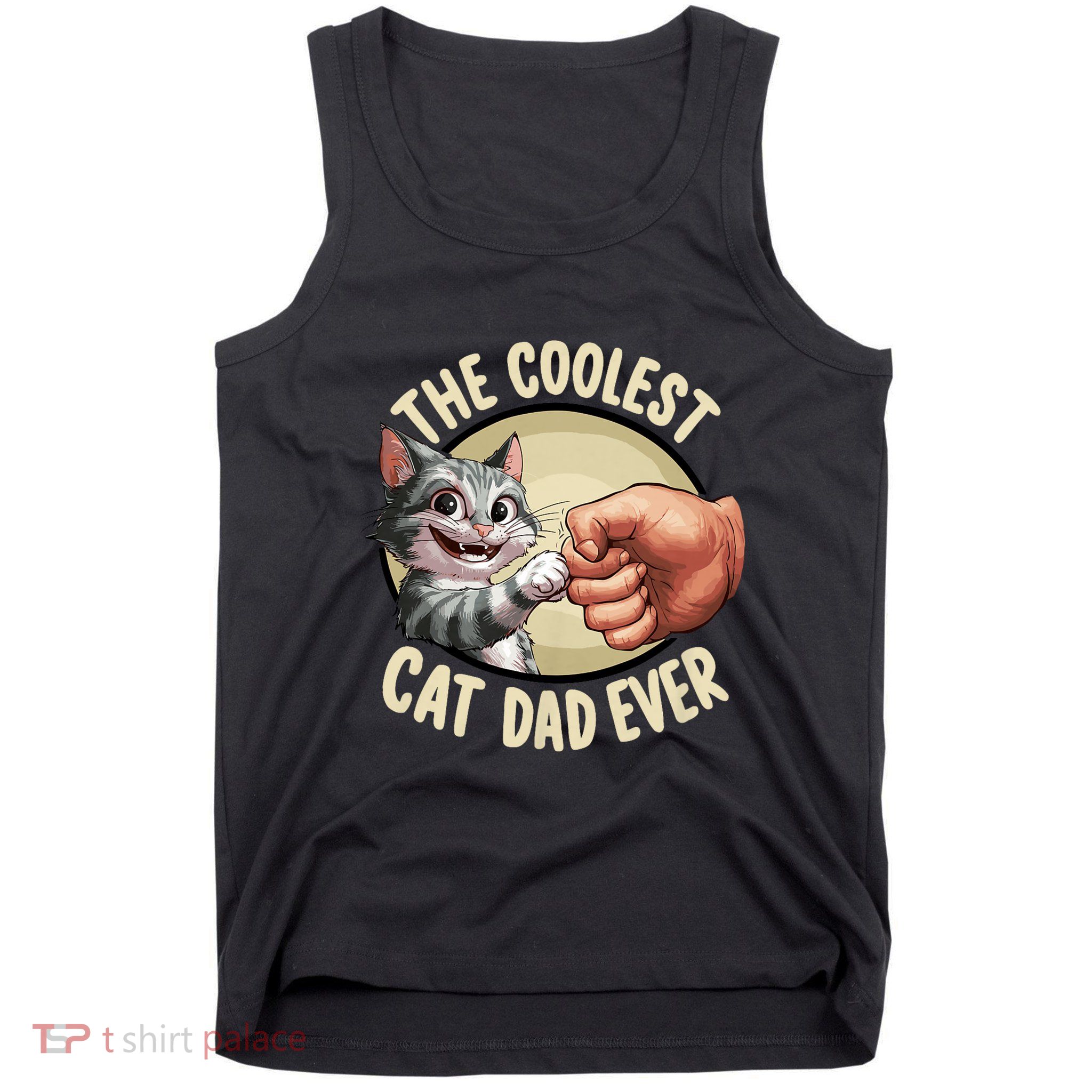 The Coolest Cat Dad Ever FatherS Day Tank Top