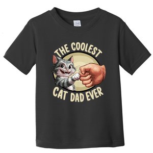 The Coolest Cat Dad Ever FatherS Day Toddler T-Shirt