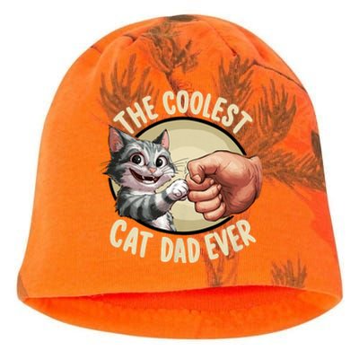 The Coolest Cat Dad Ever FatherS Day Kati - Camo Knit Beanie