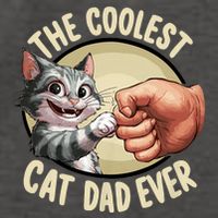 The Coolest Cat Dad Ever FatherS Day Vector Backpack