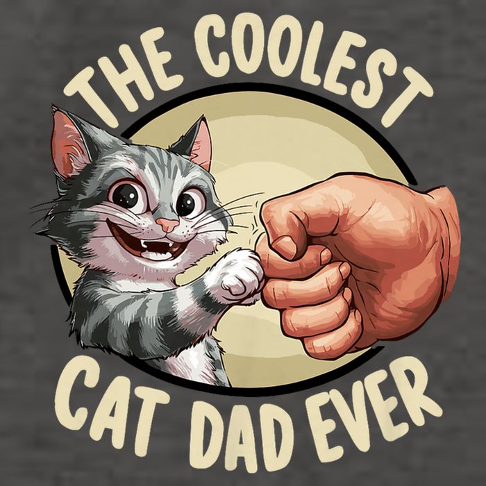 The Coolest Cat Dad Ever FatherS Day Vector Backpack