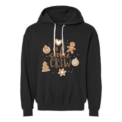 The Cookie Crew Christmas Baking Cookie Lover Cute Gift Garment-Dyed Fleece Hoodie