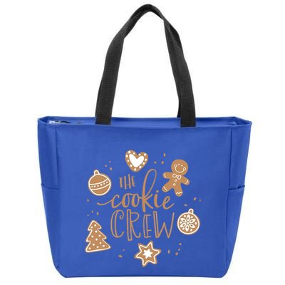 The Cookie Crew Christmas Baking Cookie Lover Cute Gift Zip Tote Bag