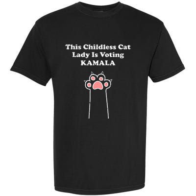 This Childless Cat Lady Is Voting For Kamala Harris Garment-Dyed Heavyweight T-Shirt