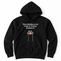 This Childless Cat Lady Is Voting For Kamala Harris Hoodie