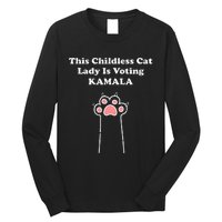 This Childless Cat Lady Is Voting For Kamala Harris Long Sleeve Shirt