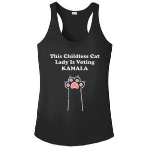 This Childless Cat Lady Is Voting For Kamala Harris Ladies PosiCharge Competitor Racerback Tank