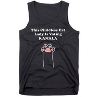 This Childless Cat Lady Is Voting For Kamala Harris Tank Top