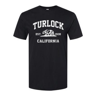 Turlock California CA Vintage State Athletic Style Softstyle CVC T-Shirt