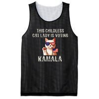 This Childless Cat Lady Is Voting Kamala 2024 Gift Mesh Reversible Basketball Jersey Tank