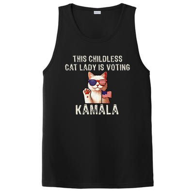 This Childless Cat Lady Is Voting Kamala 2024 Gift PosiCharge Competitor Tank