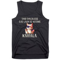 This Childless Cat Lady Is Voting Kamala 2024 Gift Tank Top