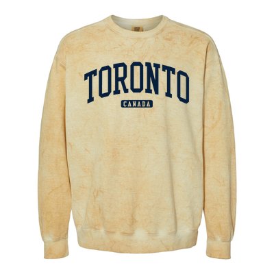 Toronto Canada College University Style Colorblast Crewneck Sweatshirt